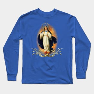 Immaculate Conception Assumption Virgin Mary Nicaragua Patron Saint Long Sleeve T-Shirt